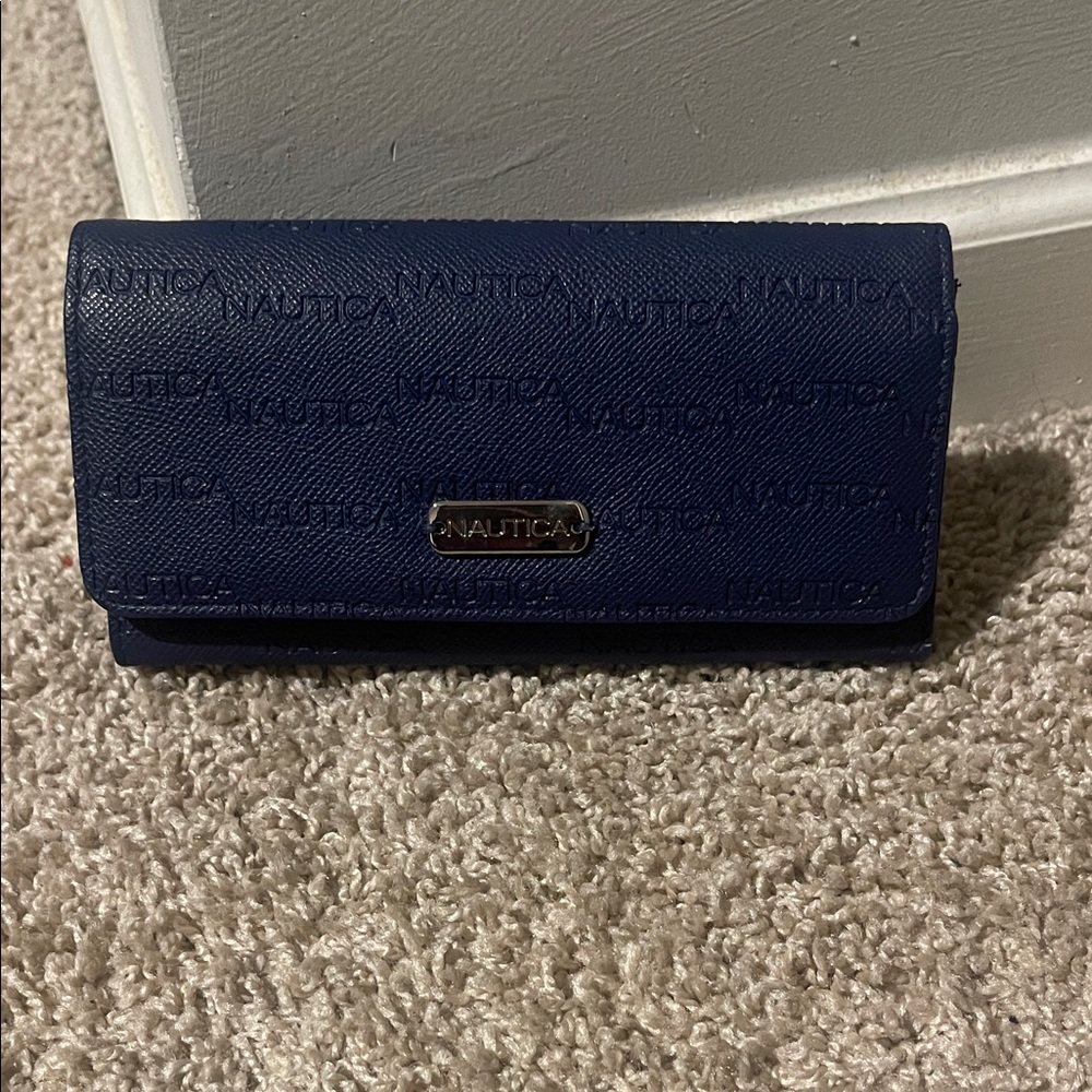 Nautica Navy Embossed Wallet